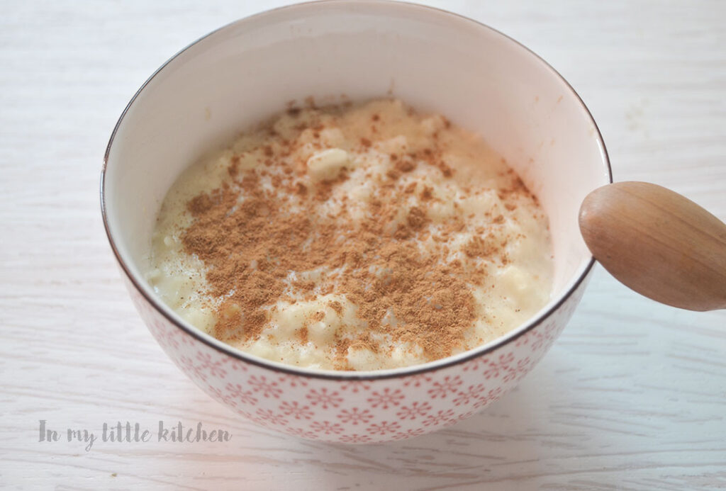 Arroz con leche en crockpot Rice pudding (with crockpot)