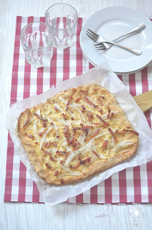 Tarte flambee (sin gluten)