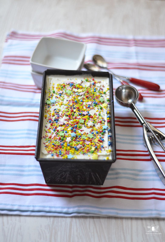 Helado funfetti