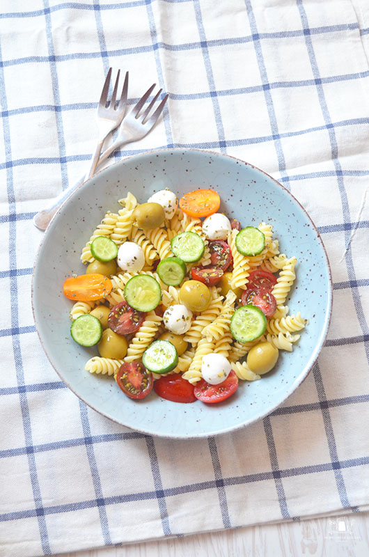 Ensalada de pasta mediterránea