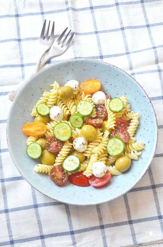 Ensalada de pasta mediterránea