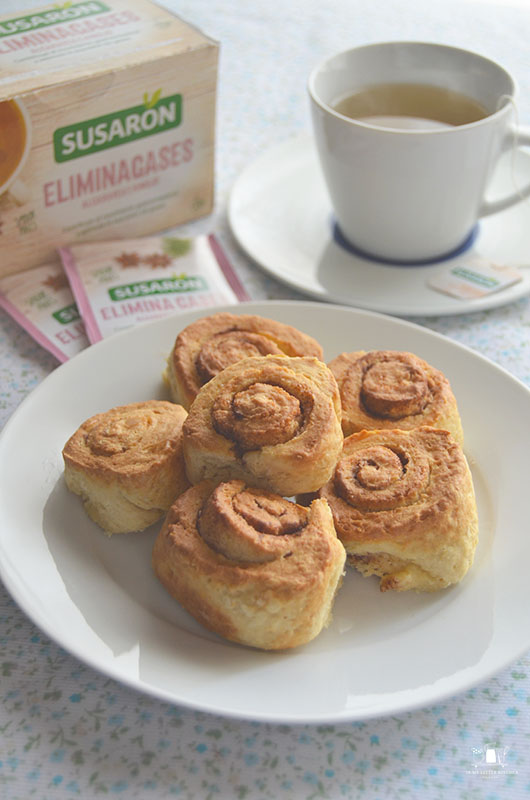 Rollitos de canela en la air fryer