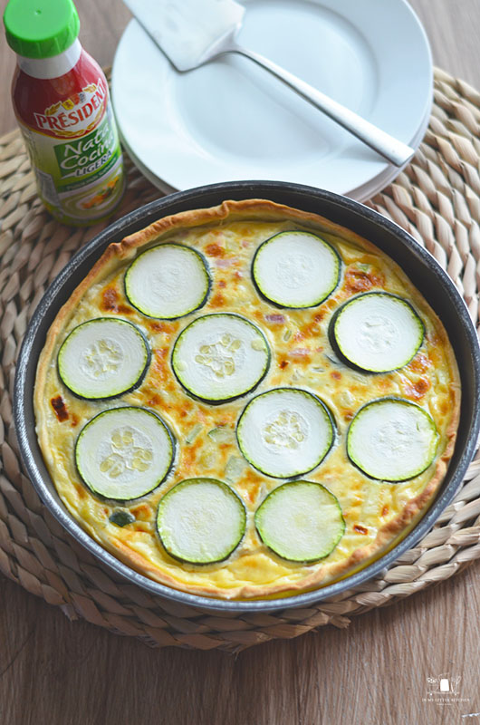 Tartaleta de calabacín y queso de cabra