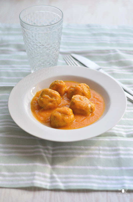 Albóndigas con salsa de verduras