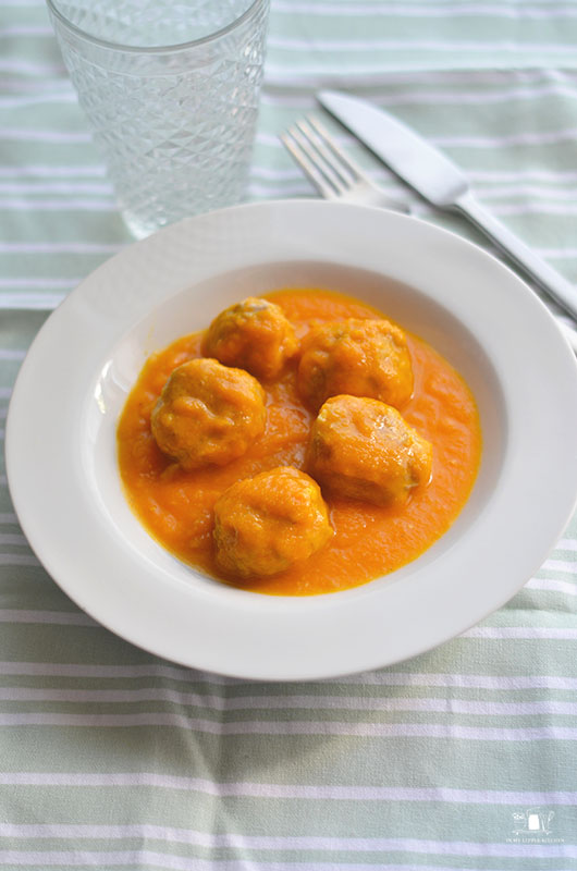 Albóndigas con salsa de verduras