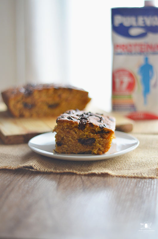 Brownie de calabaza relleno de chocolate