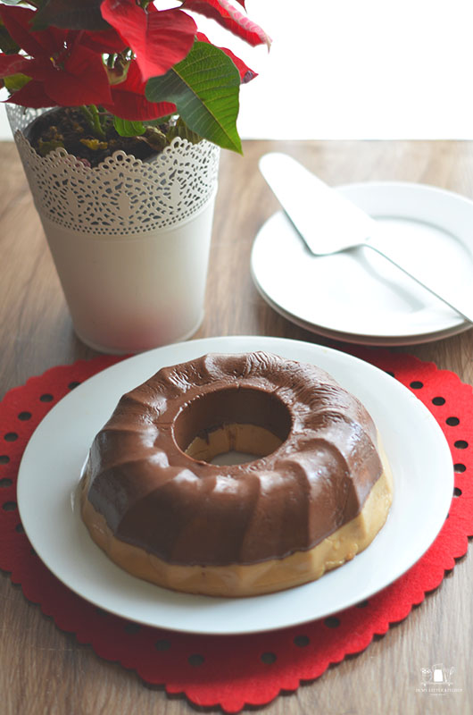 Corona de chocolate y turrón