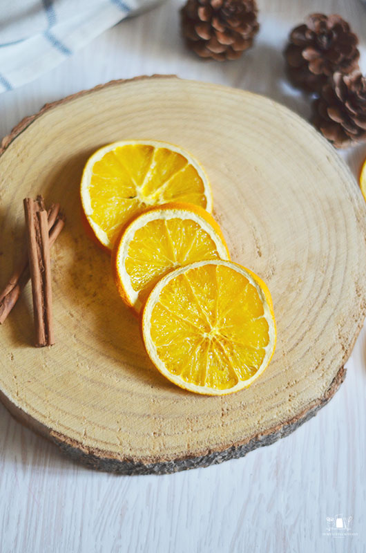Naranjas deshidratadas en air fryer