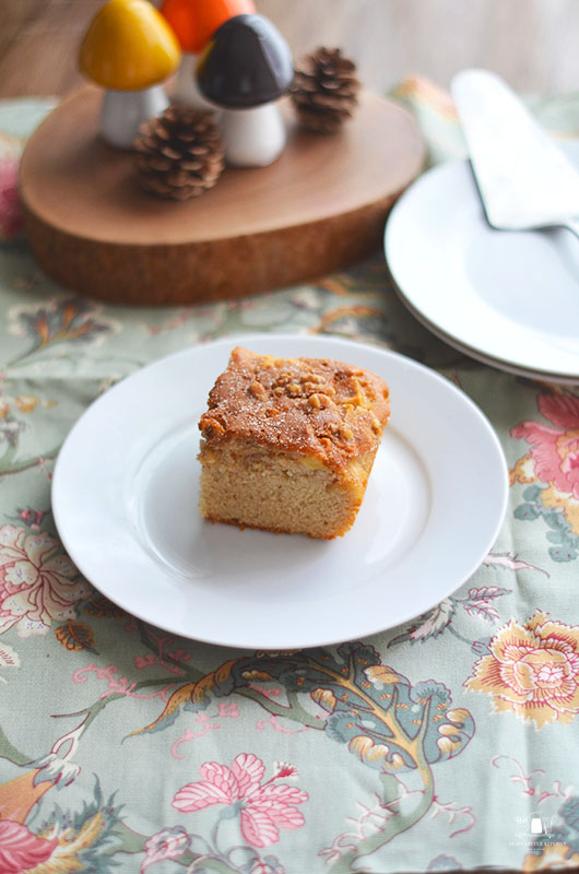 Coca de manzana y nueces sin gluten