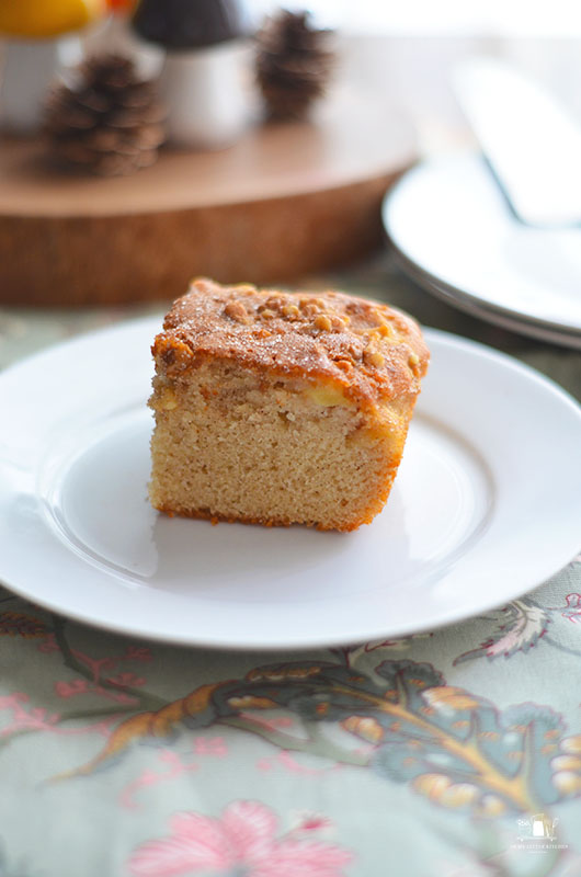Coca de manzana y nueces sin gluten