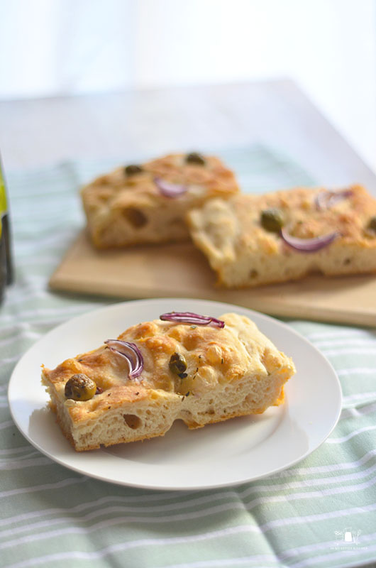 Focaccia sin amasado