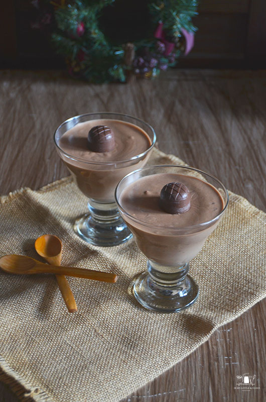 Mousse de turrón de chocolate con solo dos ingredientes